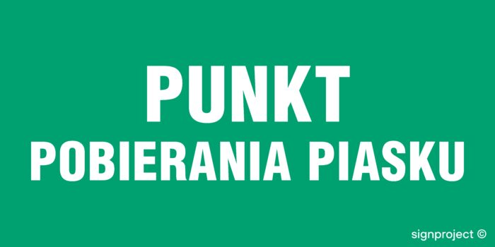 NA010 Punkt pobierania piasku