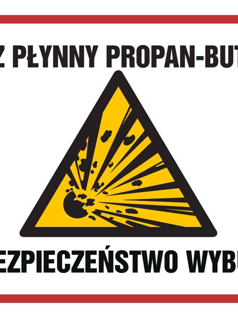 NB012 Gaz płynny propan - butan niebezpieczeństwo wybuchu