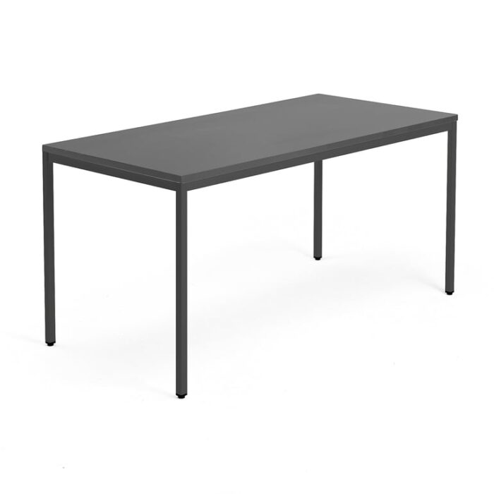 Biurko QBUS, rama 4 nogi, 1600x800 mm, czarny, czarny