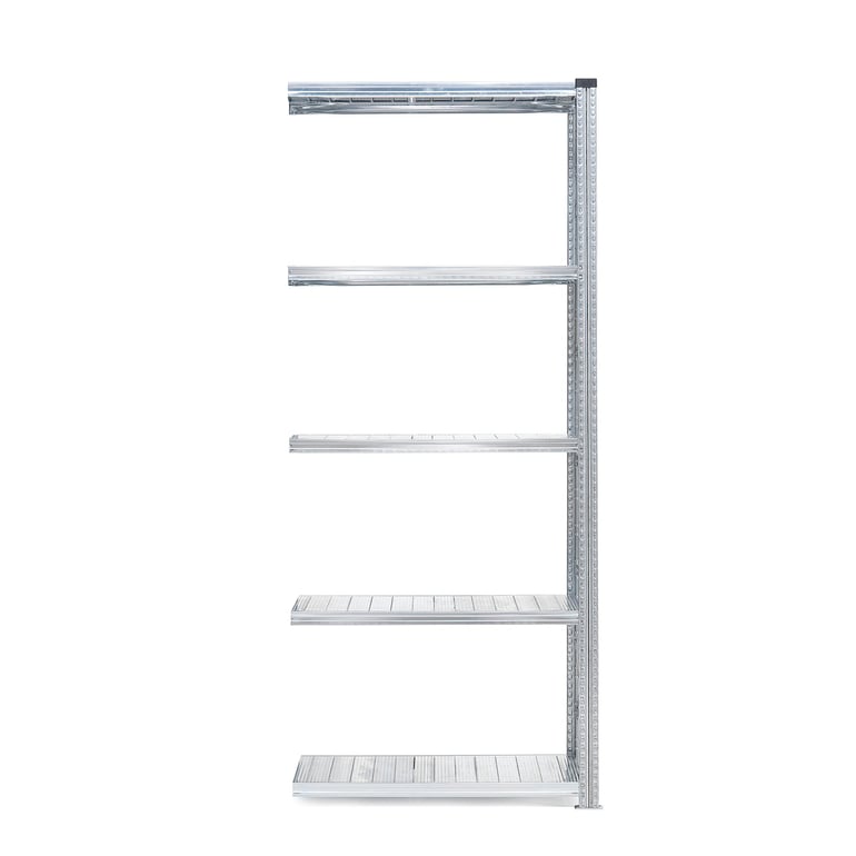 Moduł dodatkowy do regału 2500x900x500mm galwanizowany, 5 półek