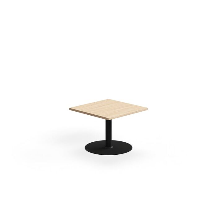 Stolik kawowy VERTICUS, 700x700x500 mm, dąb/czarny
