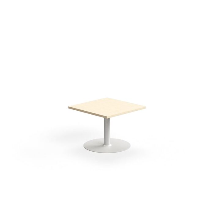 Stolik kawowy VERTICUS, 700x700x500 mm, brzoza/biały
