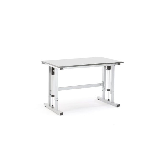 Elektryczny stół roboczy MOTION, 300 kg, 1200x800 mm, szary