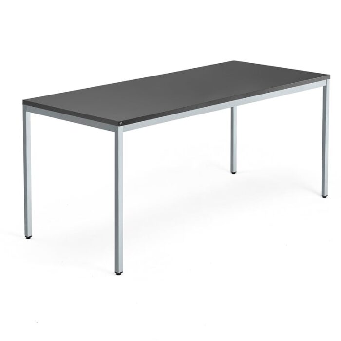 Biurko QBUS, rama 4 nogi, 1800x800 mm, srebrny, czarny