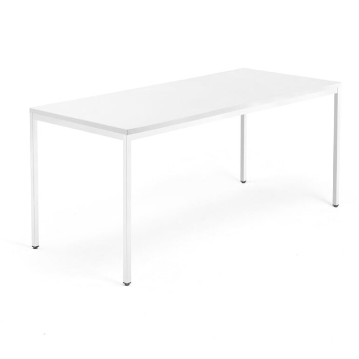 Biurko QBUS, rama 4 nogi, 1800x800 mm, biały, biały