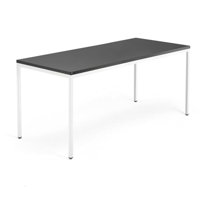 Biurko QBUS, rama 4 nogi, 1800x800 mm, biały, czarny