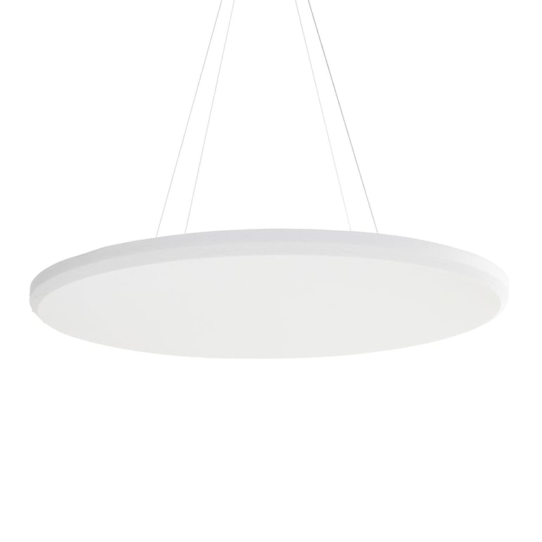 Panel akustyczny SATELLITE, sufitowy, Ø1170 mm, biały