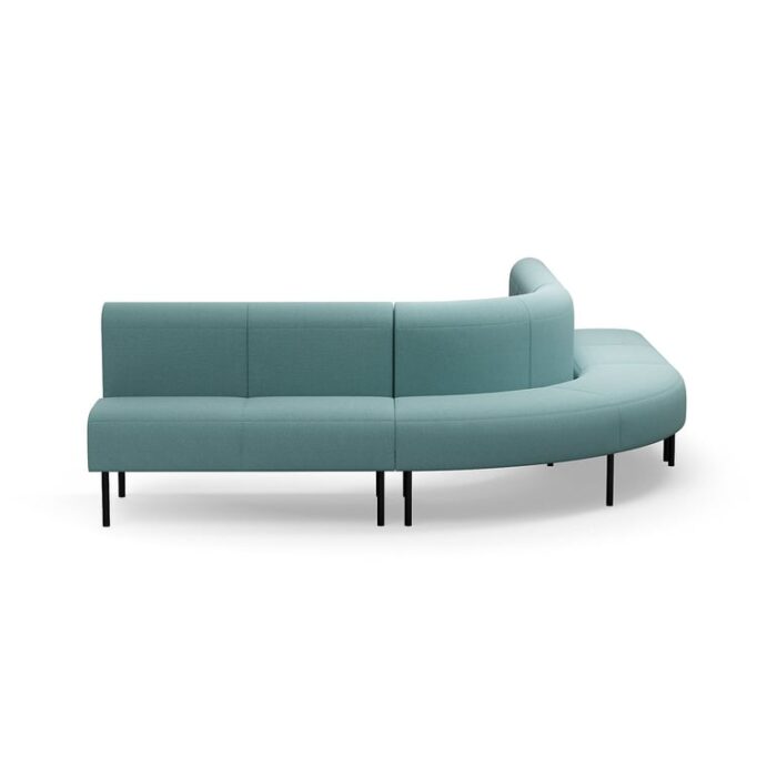 Sofa VARIETY, narożna na zewnątrz 90°, tkanina Pod CS, turkusowy