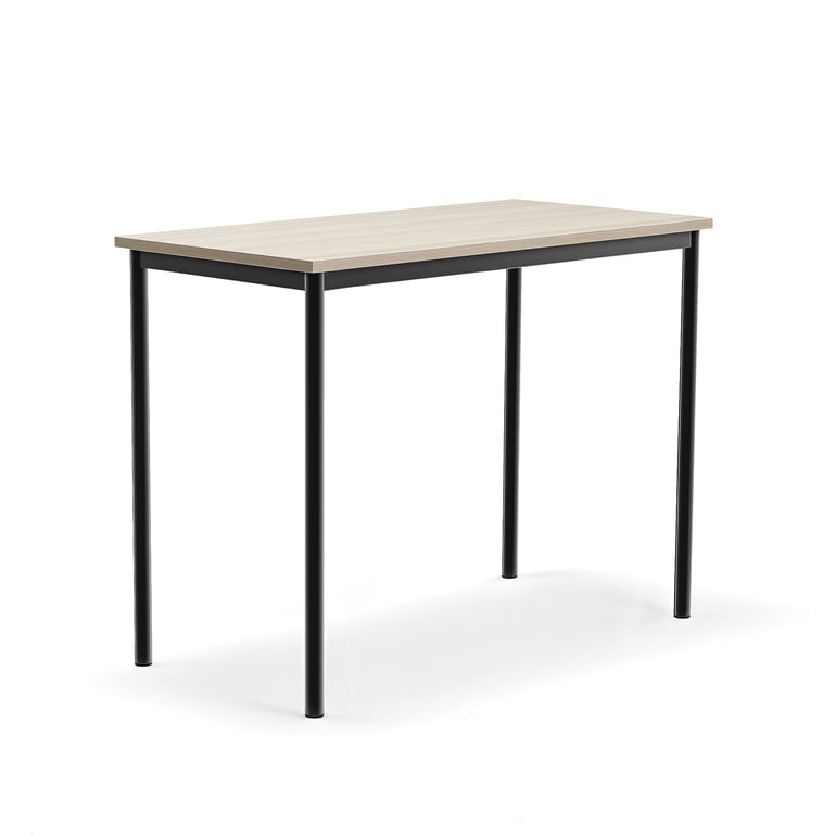 Stół SONITUS PLUS, 1200x600x900 mm, laminat HPL jesion, redukcja hałasu, antracyt