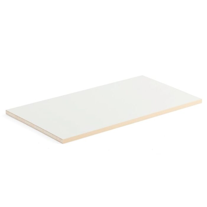 Półka dodatkowa THEO, 800x450/470 mm, rant brzoza, biały