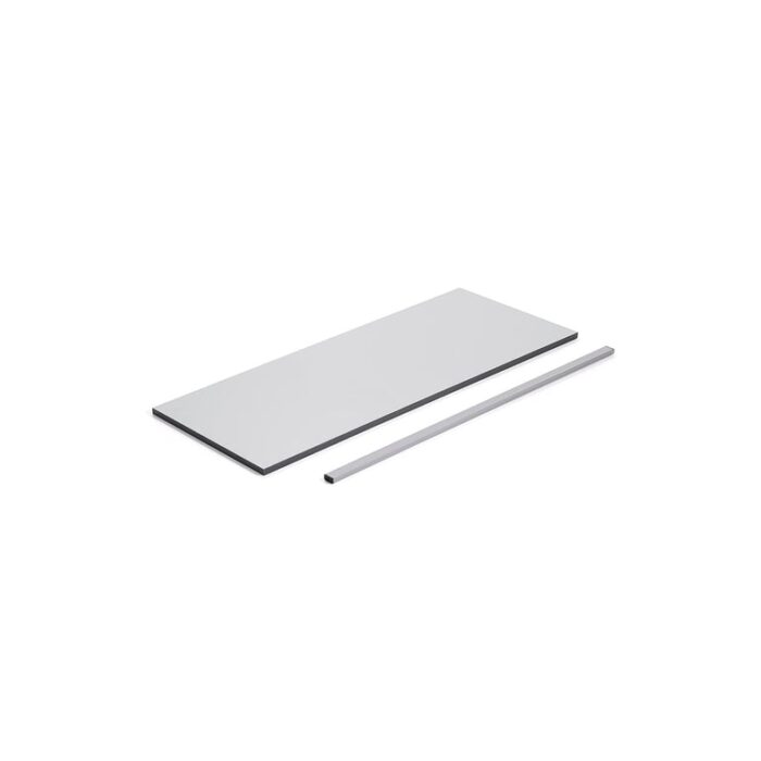 Półka dolna do stołu roboczego MOTION, 1500x800 mm, jasnoszary