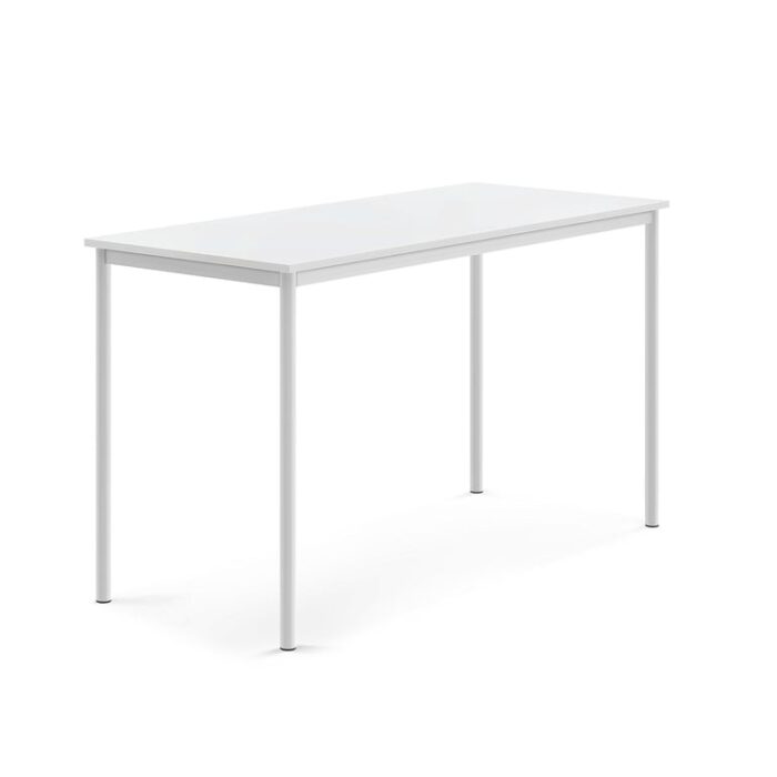 Stół SONITUS, 1600x700x900 mm, laminat HPL biały, biały