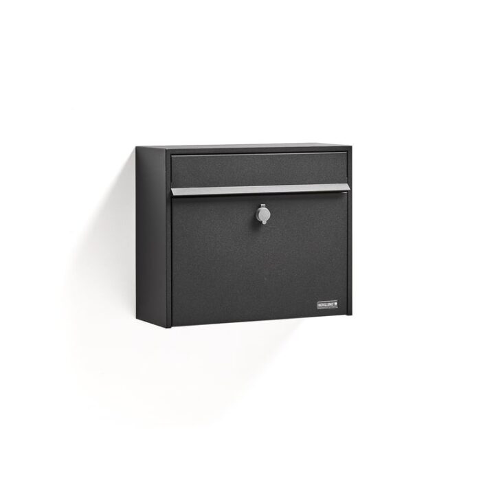 Skrzynka poczkowa GAZETTE, 320x380x140 mm, czarny