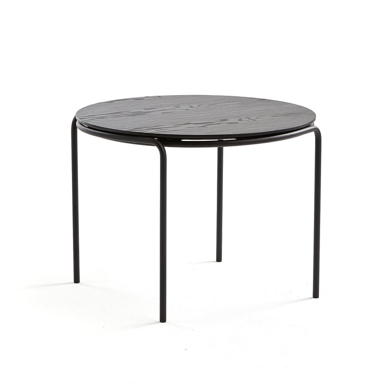 Stolik kawowy ASHLEY, Ø770 x 530 mm, czarny, czarny