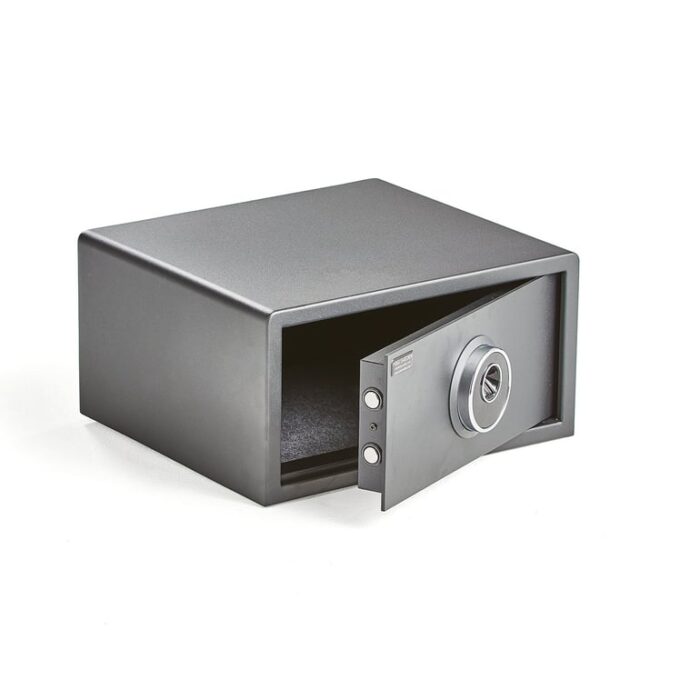 Sejf MAYNARD otwierany odciskiem palca, 230x450x400 mm