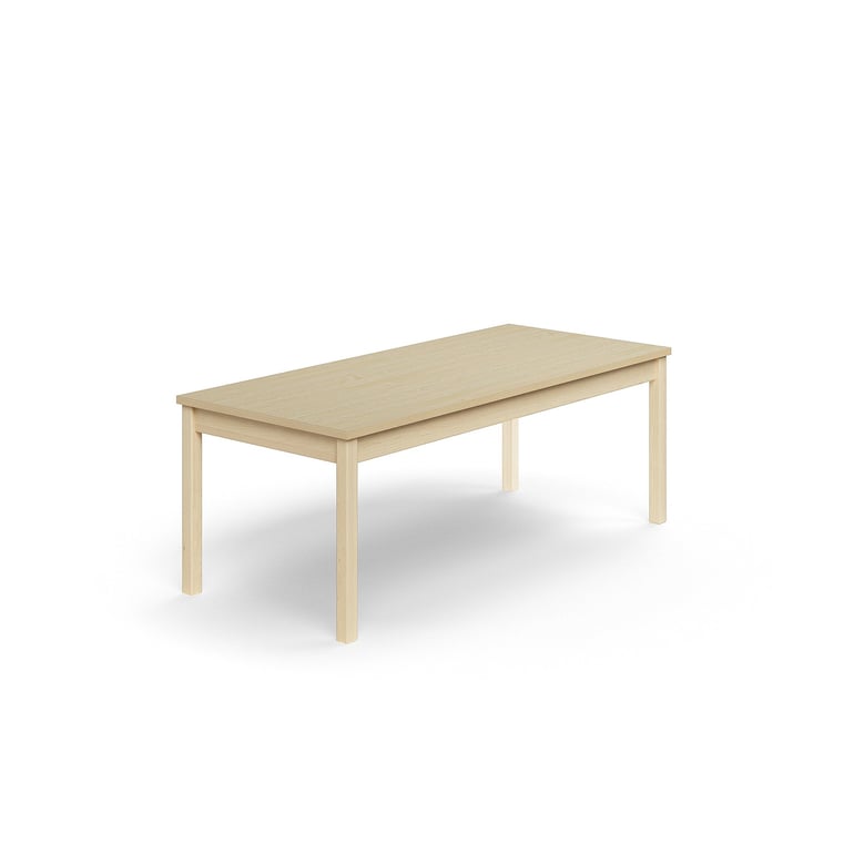 Stół DECIBEL, 1600x700x590 mm, HPL redukujący hałas, brzoza