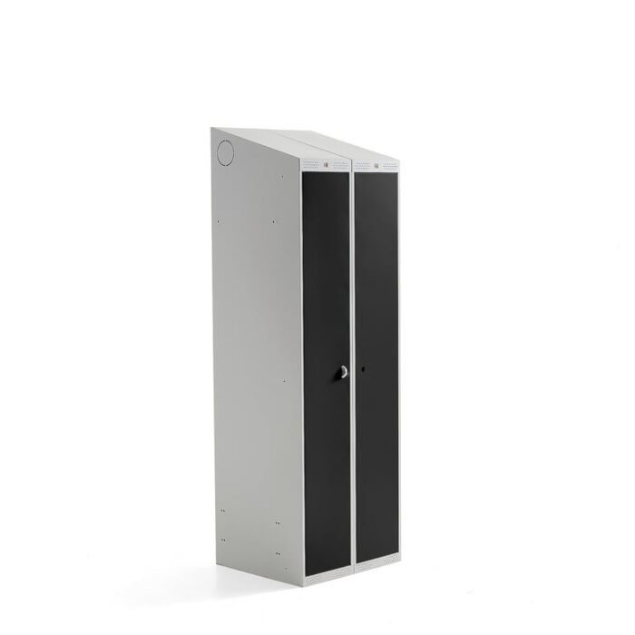Szafa ubraniowa CLASSIC COMBO, 2 drzwi, 1900x600x550 mm, czarny