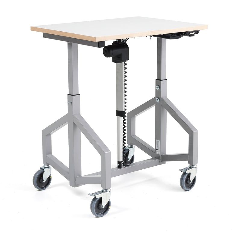 Wózek półkowy elektryczny ESD, 800x600x24 mm, beżowy