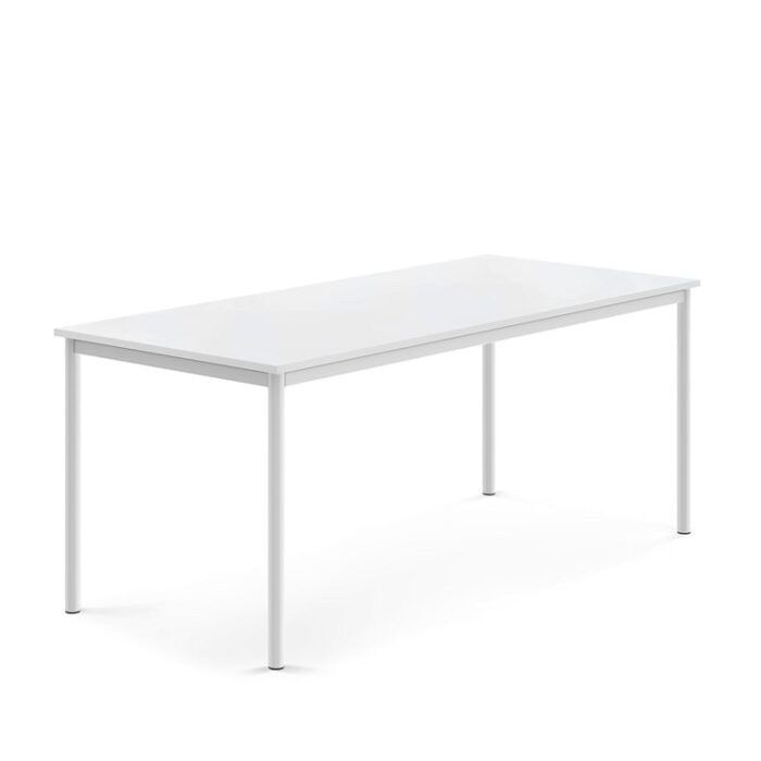 Stół SONITUS, 1800x800x720 mm, laminat HPL biały, biały