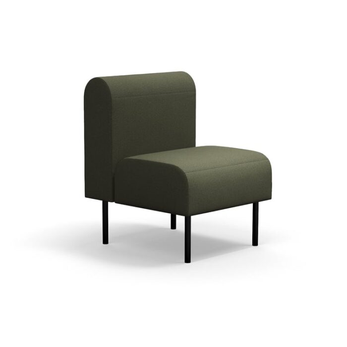 Sofa modułowa VARIETY, 1-osobowa, tkanina Blues CSII, oliwkowy