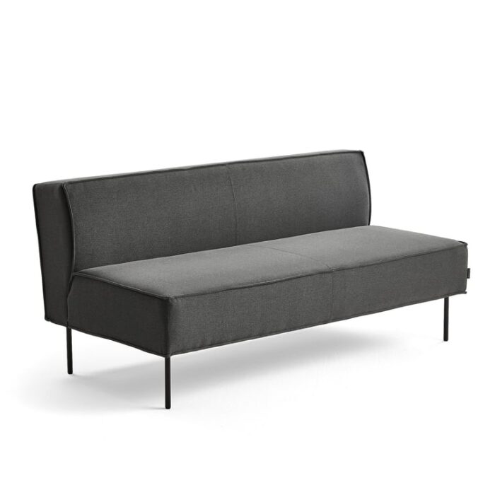 Sofa COPENHAGEN PLUS, 2-osobowa, tkanina, antracyt