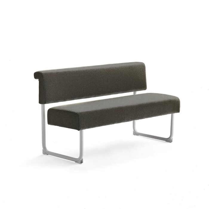 Sofa START, 1400 mm, tkanina, oliwkowy, biały