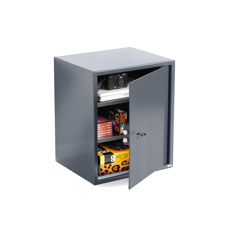 Sejf antywłamaniowy CONCEAL, na klucz, 420x350x500 mm, 60 L