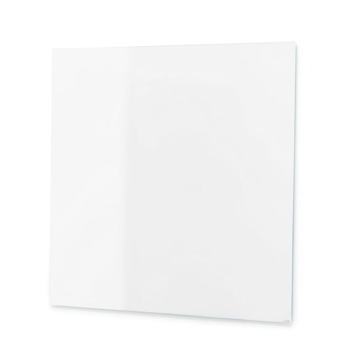 Szklana tablica suchościeralna STELLA, 1000x1000 mm, biały