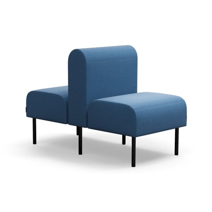 Sofa modułowa VARIETY, 1-osobowa, podwójna, tkanina Pod CS, niebieski