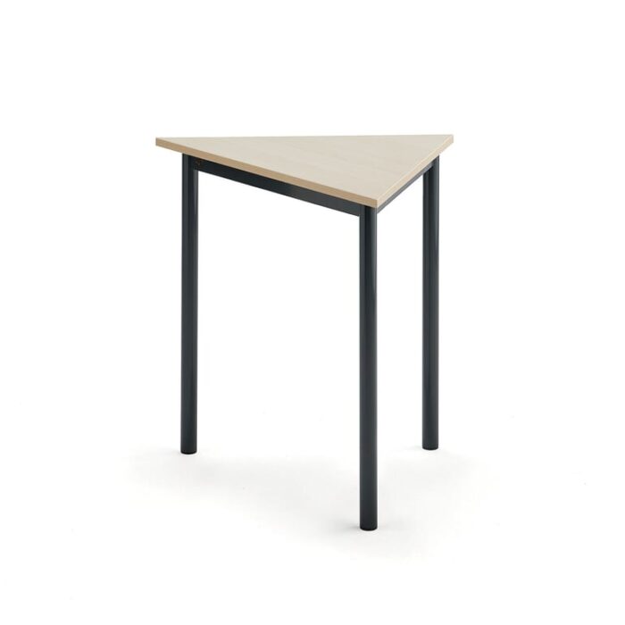 Biurko BORÅS TRIANGEL, 800x700x720 mm, brzoza laminat, antracyt