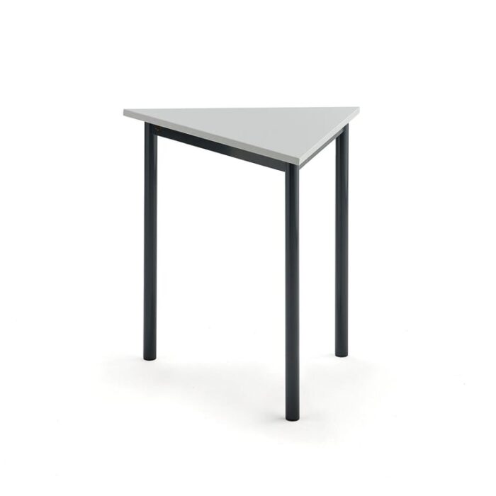 Biurko BORÅS TRIANGEL, 800x700x720 mm, szary laminat, antracyt