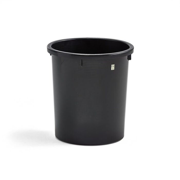 Pojemnik ESD na papier, Ø390x430 mm, 35 L, czarny