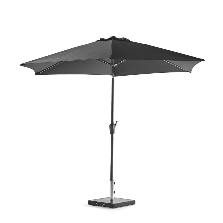 Parasol ogrodowy, Ø 3000 mm, czarny