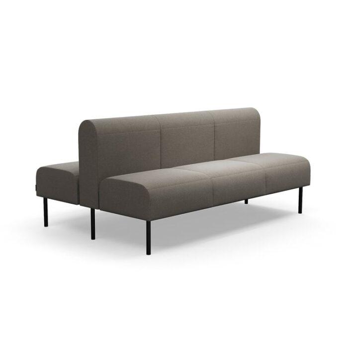 Sofa modułowa VARIETY, 3-osobowa, podwójna, tkanina Pod CS, taupe