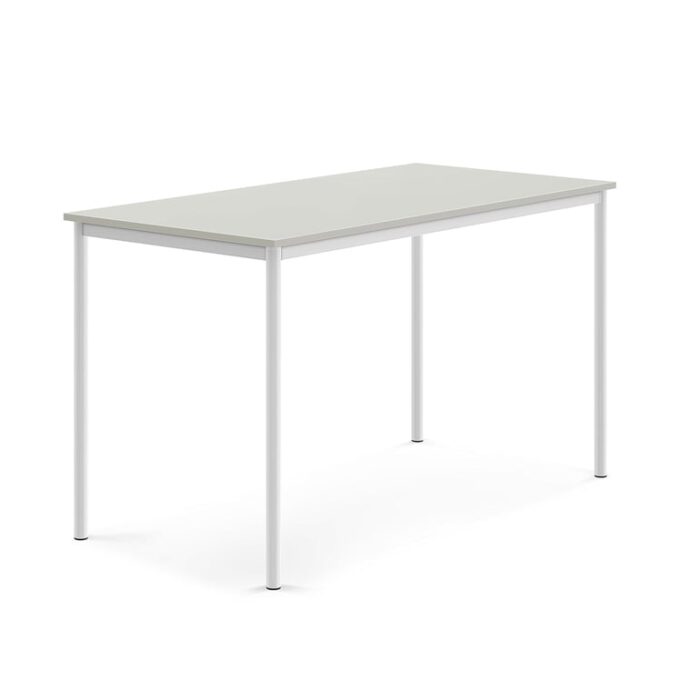 Stół BORÅS, 1600x800x900 mm, laminat szary, biały