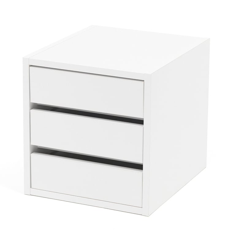 Wkład z 3 szufladami FLEXUS/NOMAD, 375x360x410 mm, biały