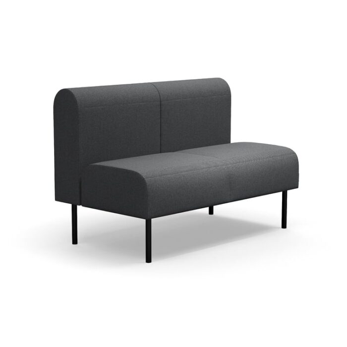 Sofa modułowa VARIETY, 2-osobowa, tkanina Blues CSII, antracyt