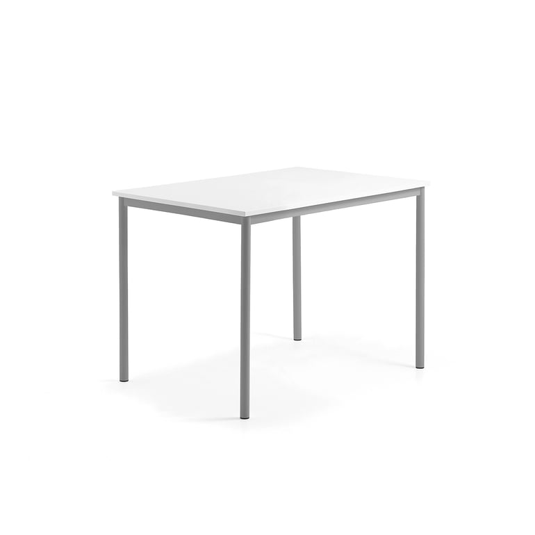 Stół BORÅS, 1200x800x900 mm, blat z funkcją tablicy suchościeralnej, szary aluminium