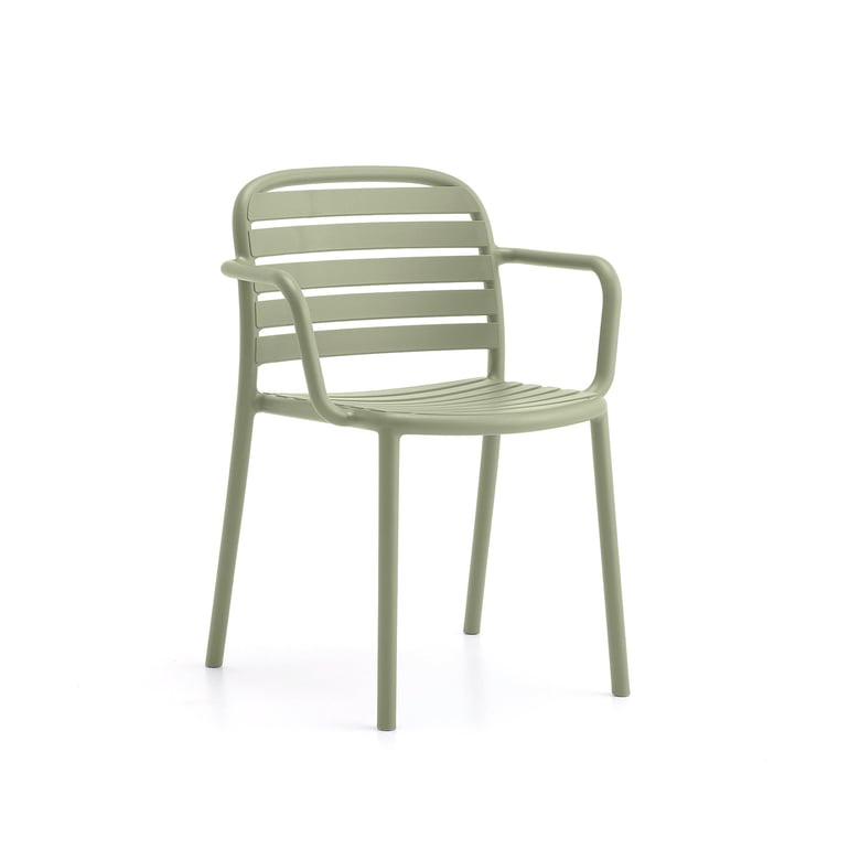 Krzesło BELIZE, z podłokietnikami, jasnozielone