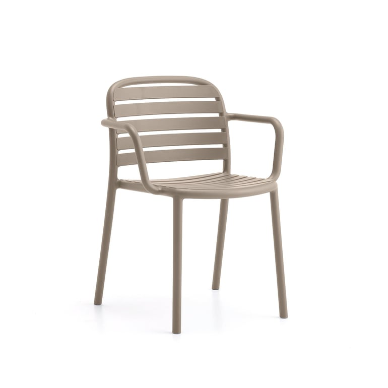 Krzesło BELIZE, z podłokietnikami, taupe