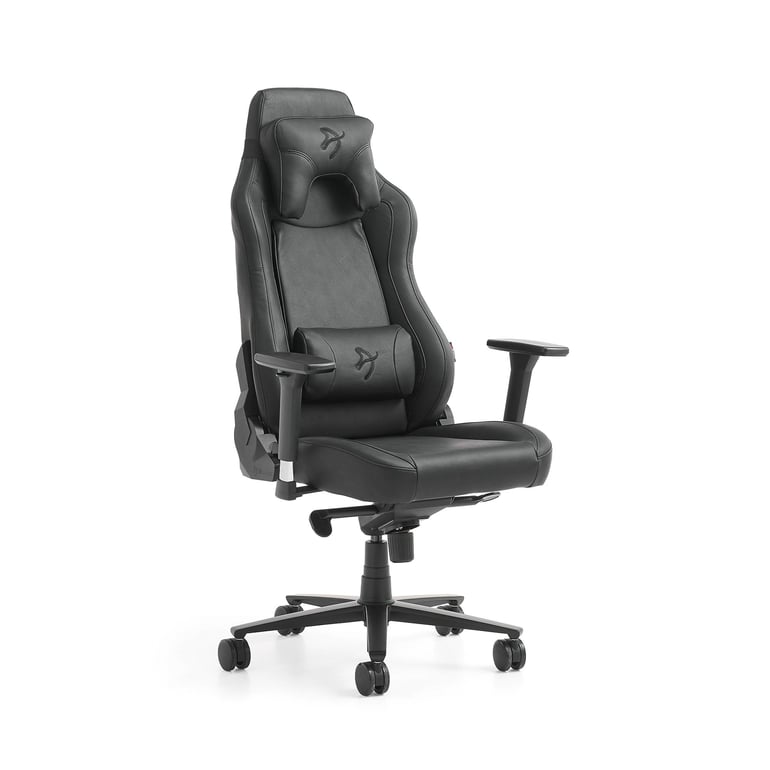 Krzesło gamingowe LUTON, skóra ekologiczna, czarne